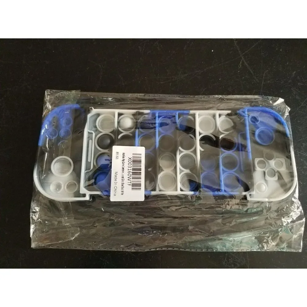 Fidget Toy Blue Camo Gamepad Controller Game Push Pop Bubble Sensory